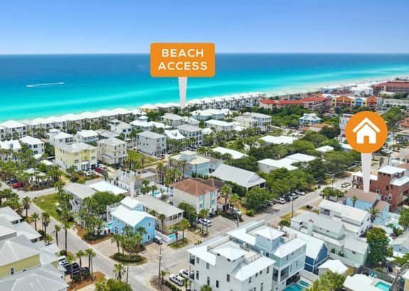 Paradise Palms | Pool, Spa & Beach Chair Setup